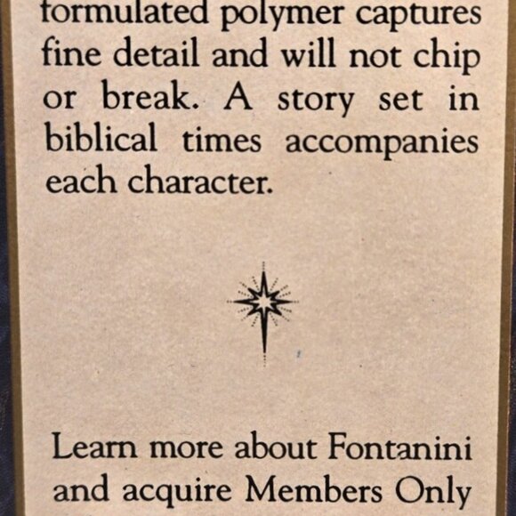 Fontanini "Mara" Nativity figure from the 5' Heirloom Collection with original b - Picture 5 of 12